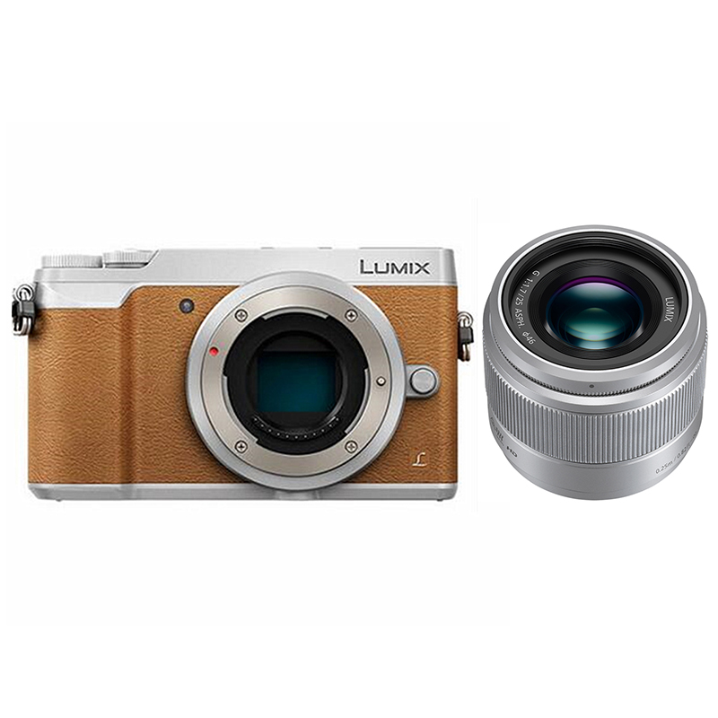 松下(Panasonic) DMC-GX85 GK微型单电机身棕色+25/1.7镜头 微单相机