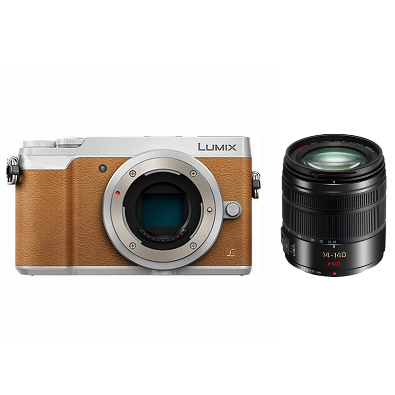 松下(panasonic dmc-gx85 gk微型单电机身棕色 14-140/f3.5-5.