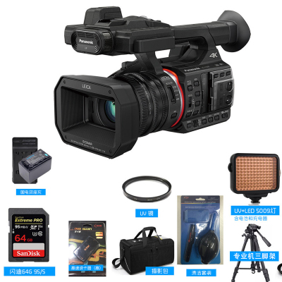 松下(Panasonic)4K、无线摄像机AG-FC100MC高清便携式摄录一体 活动会议套餐