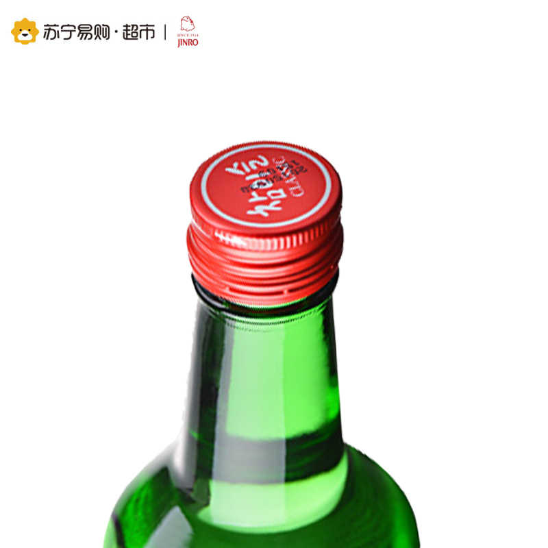 真露(JINRO)韩国烧酒 竹炭味20.1度360ml*6瓶整箱装