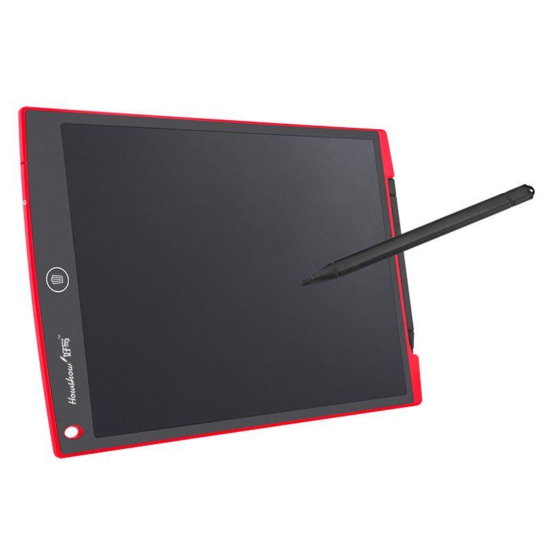 好写(HOWSHOW)12寸光能小黑板 无尘无墨的黑板 液晶手写板 红色图片