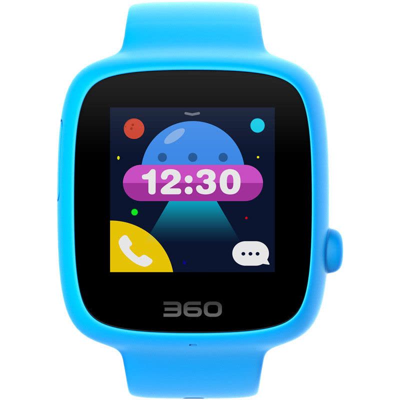 360(360) 儿童电话手表SE2代彩色触屏 高清通话 语音通话 防水定位 智能问答W608电话手表 天空蓝图片