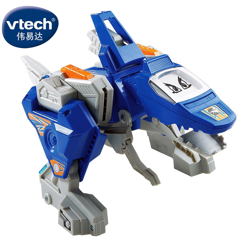 [苏宁自营]伟易达(Vtech) 变形恐龙系列一代 变形机器人战机百变金刚儿童男孩玩具 棘背龙80-132218