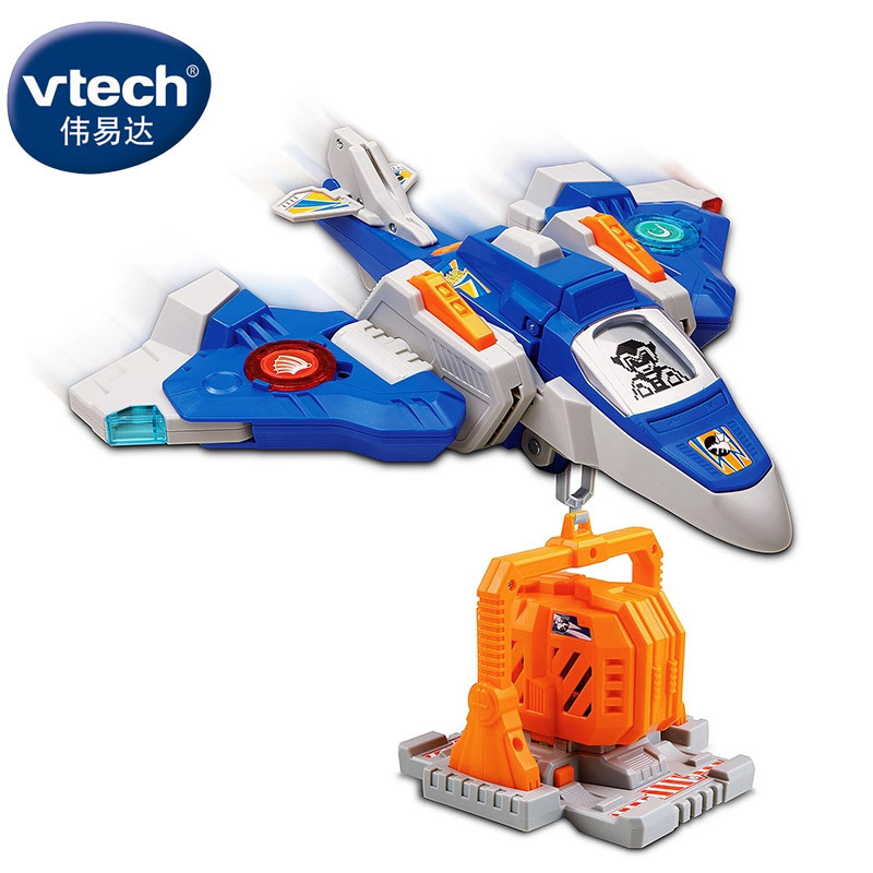 [苏宁自营]伟易达(Vtech) 变形恐龙系列一代 变形机器人战机百变金刚儿童男孩玩具 棘背龙80-132218