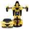 星辉(Rastar)1:32RS战警口袋机器人合金变形玩具汽车带声光可变形61800黄色