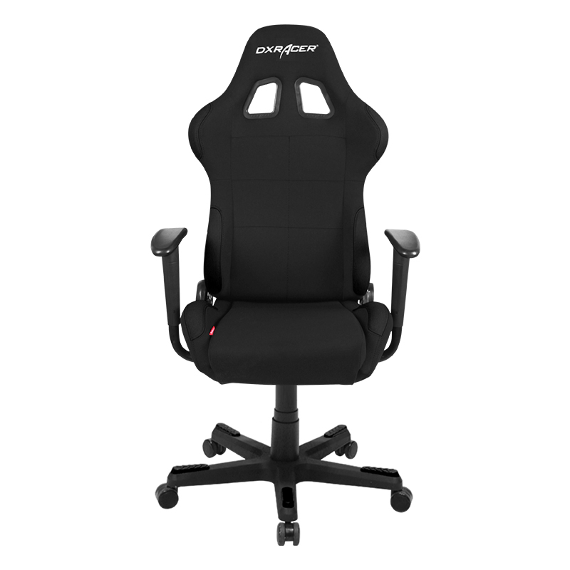 迪锐克斯(DXRacer) F01 黑色电脑椅电竞椅转椅家用人体工学赛车游戏椅子