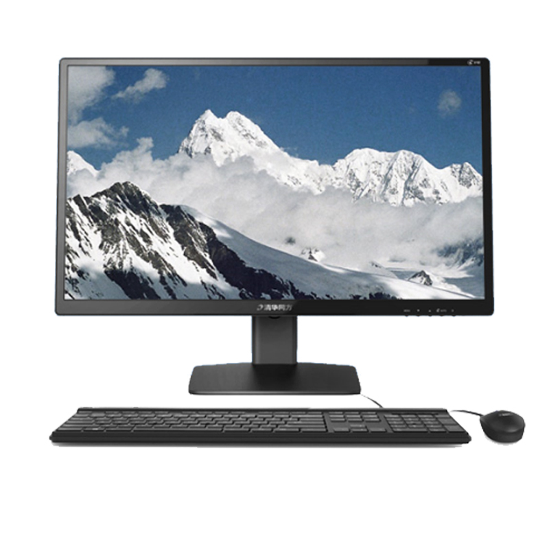 清华同方（THTF）商用台式电脑超越E500+19.5吋显示器（G4400 4G 1TB 无光驱 WIN7