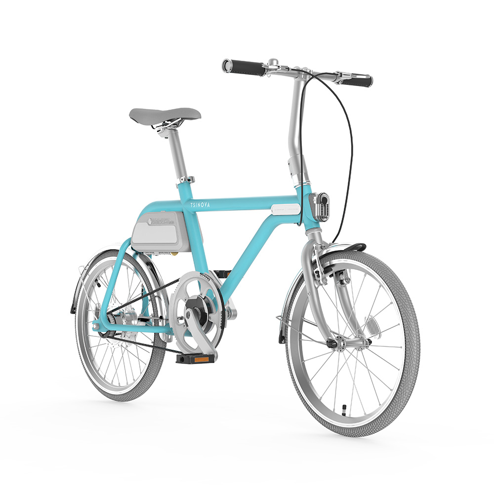 轻客 Tsinova 智能电单车电动自行车(浅蓝色)高清大图