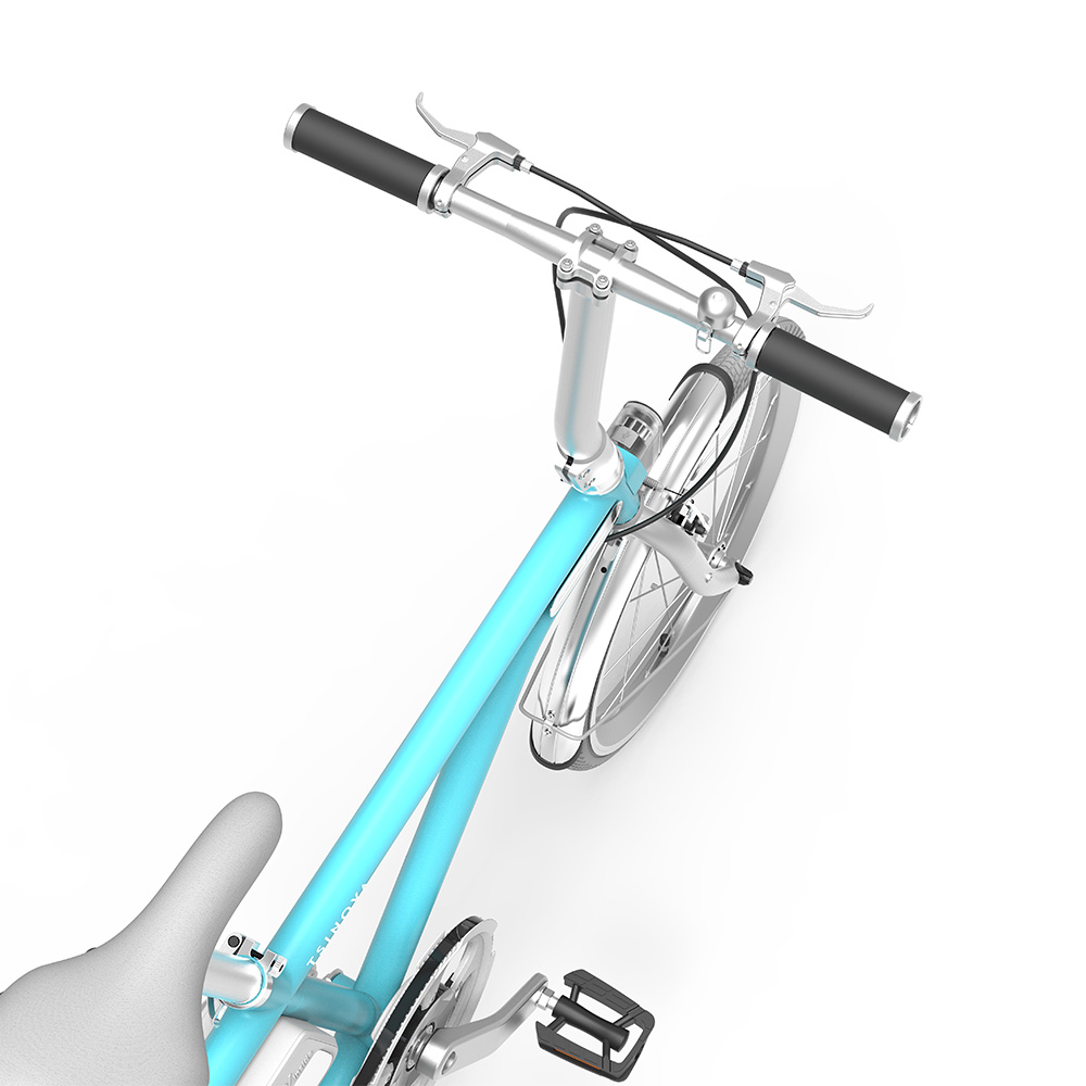 轻客 Tsinova 智能电单车电动自行车(浅蓝色)高清大图