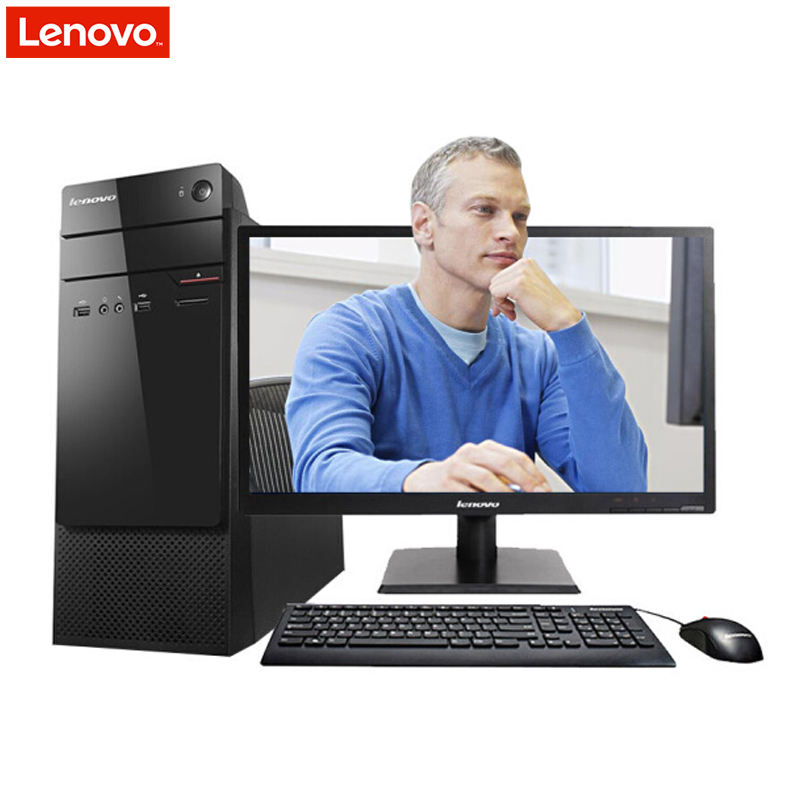 联想(Lenovo)扬天商用M2601c台式电脑+20WLED(G3900 4G 500G 无光驱 WIN10 PCI)