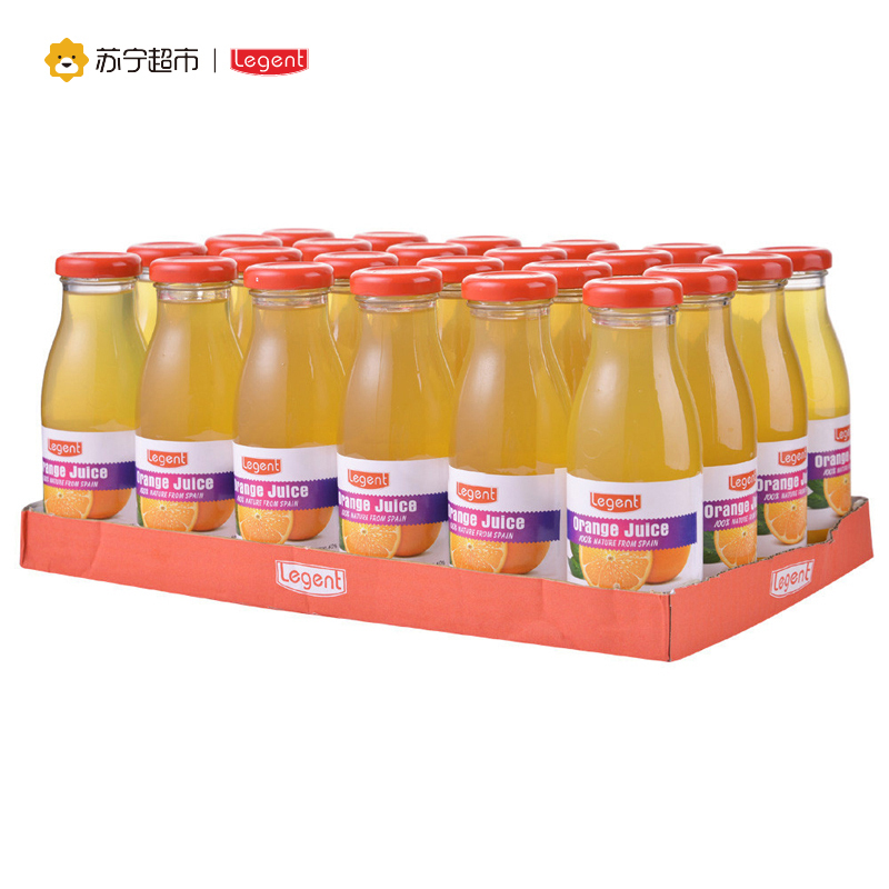 良珍(Legent)橙汁饮料 地中海风味果汁 250ml×24/整箱装 西班牙进口果汁饮料