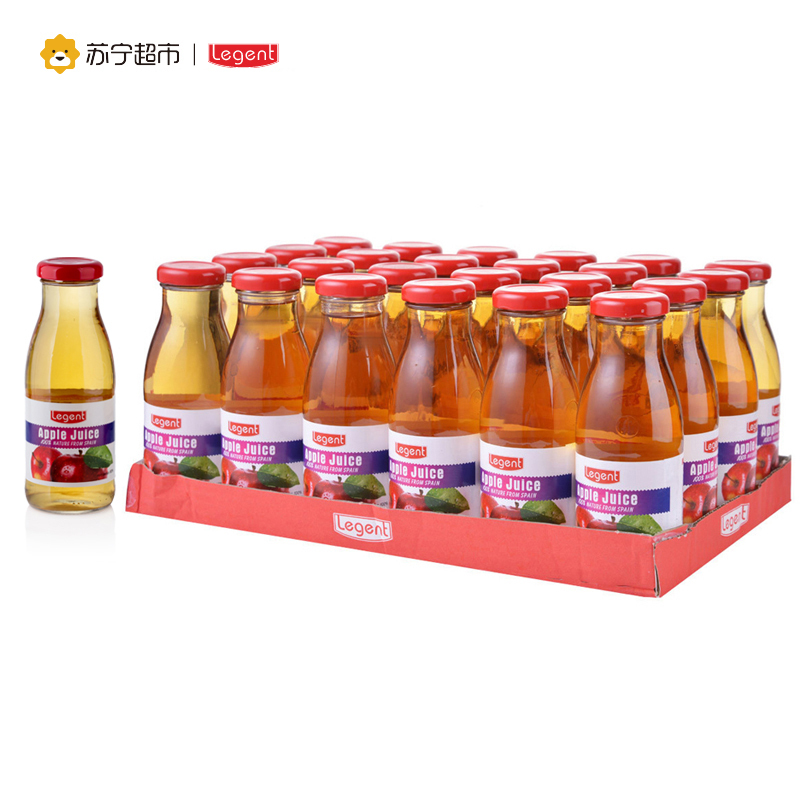 良珍(Legent)苹果汁 地中海风味果汁 250ml×24/整箱装 西班牙进口果汁饮料