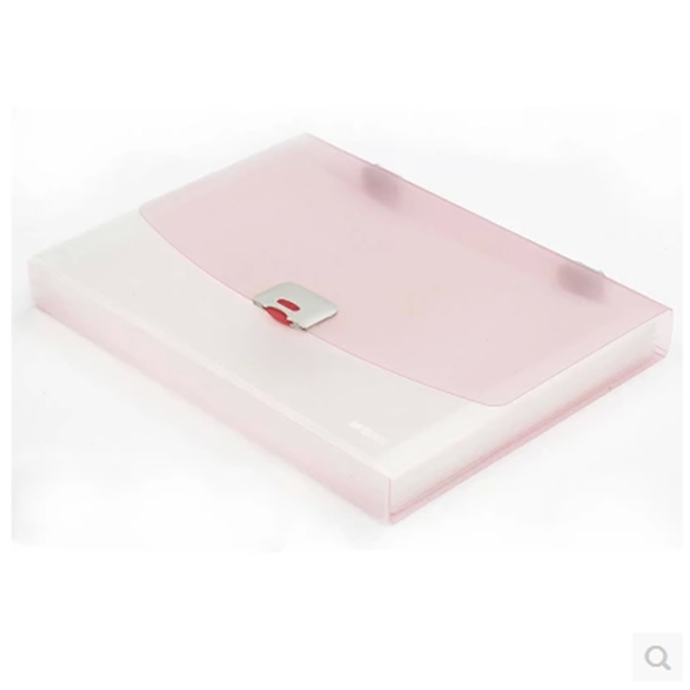 晨光(M&G)AWT90961透明风琴包 银锐系列 韩国风多层A4文件夹 资料包 手提包 颜色随机高清大图