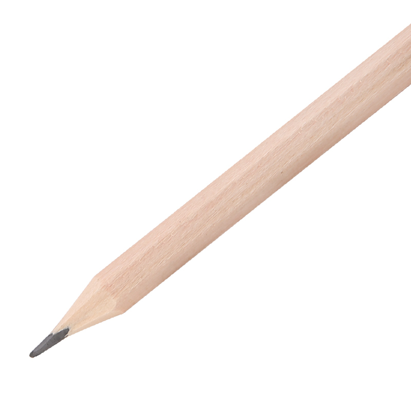 晨光mg30411原木hb铅笔50支装六角木杆木头铅笔素描铅笔绘图铅笔画画