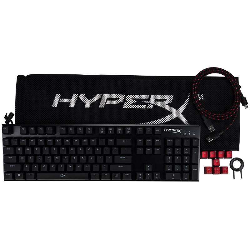 苏宁自营 金士顿(Kingston)HyperX Alloy 阿洛伊 cherry青轴有线机械键盘黑色