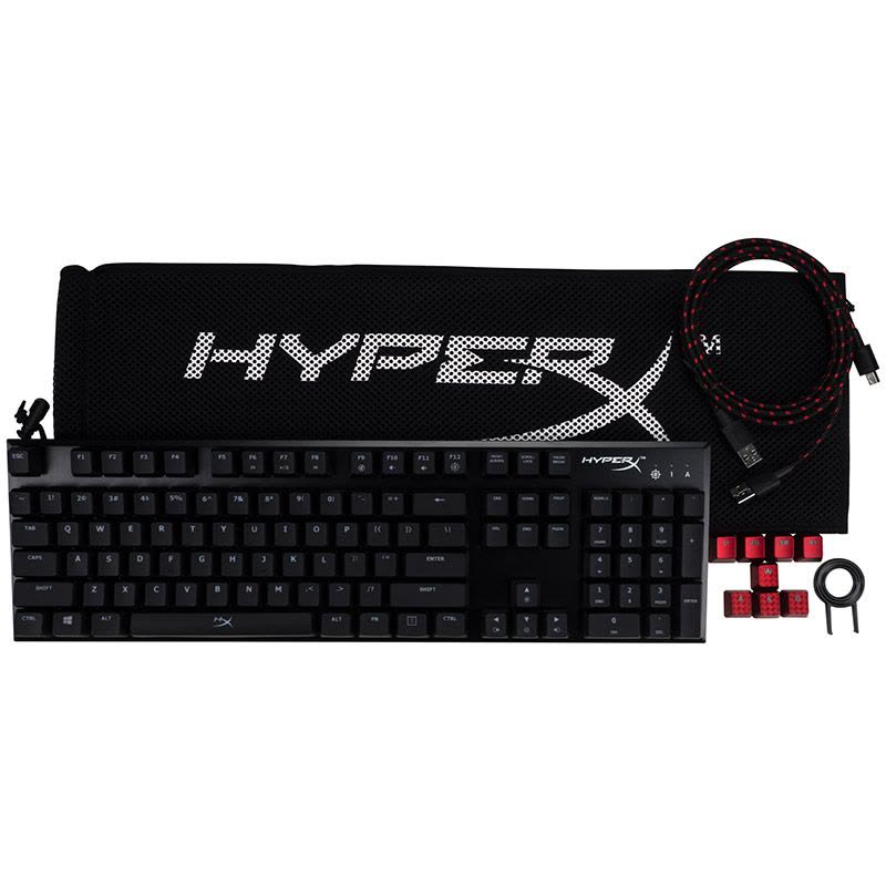 苏宁自营 金士顿(Kingston)HyperX Alloy 阿洛伊 cherry青轴有线机械键盘黑色图片