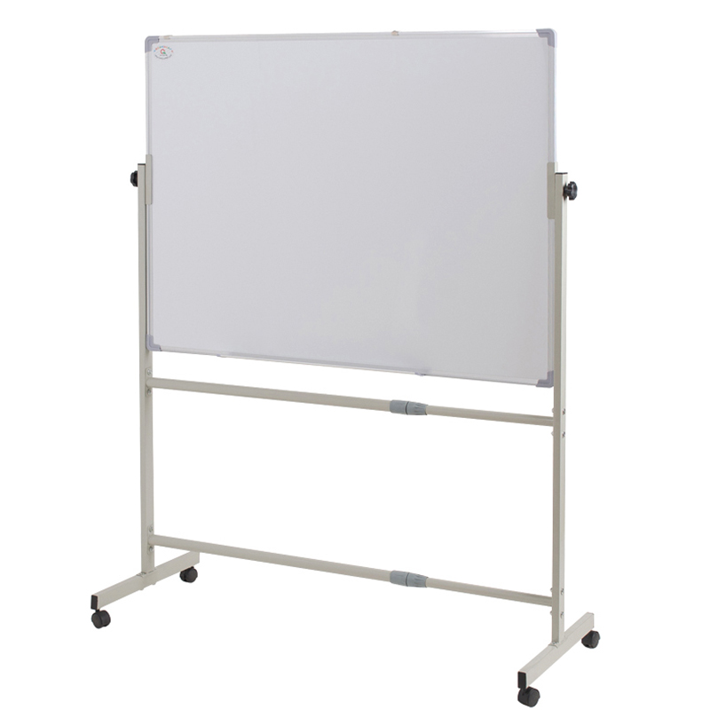 齐富(QIFU)AS90150 双面磁性移动白板90*150cm支架式白板 办公教学写字看板 可升降 升级面板 双面白板高清大图