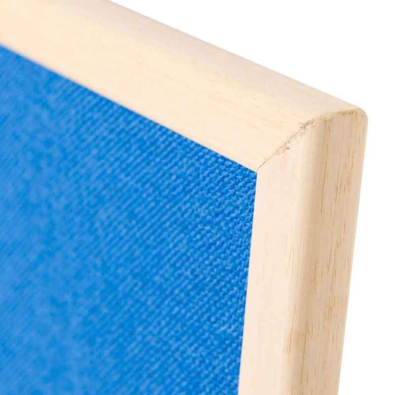 齐富(QIFU)白木框软图钉板90*120cm告示留言板 包布图钉挂板 加厚松木框软木板 照片板宣传栏白板