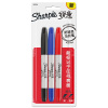 Sharpie 锐意防褪色马克笔双头黑蓝红吸塑卡片装3支