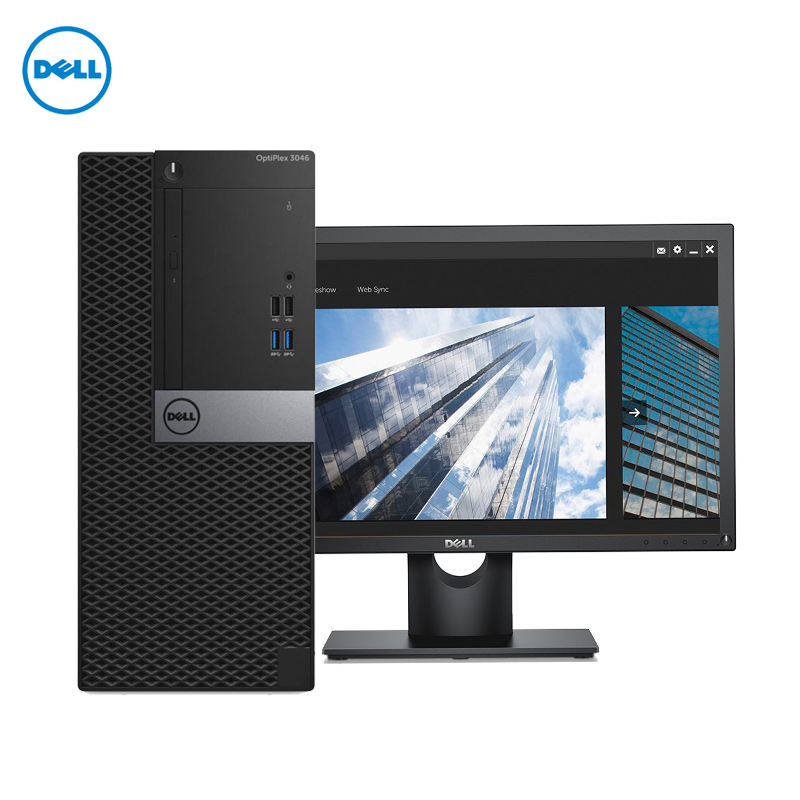 戴尔(DELL)商用Optiplex3050MT台式电脑 21.5英寸屏(i7-7700 4G 1T 集显 刻录W10)高清大图