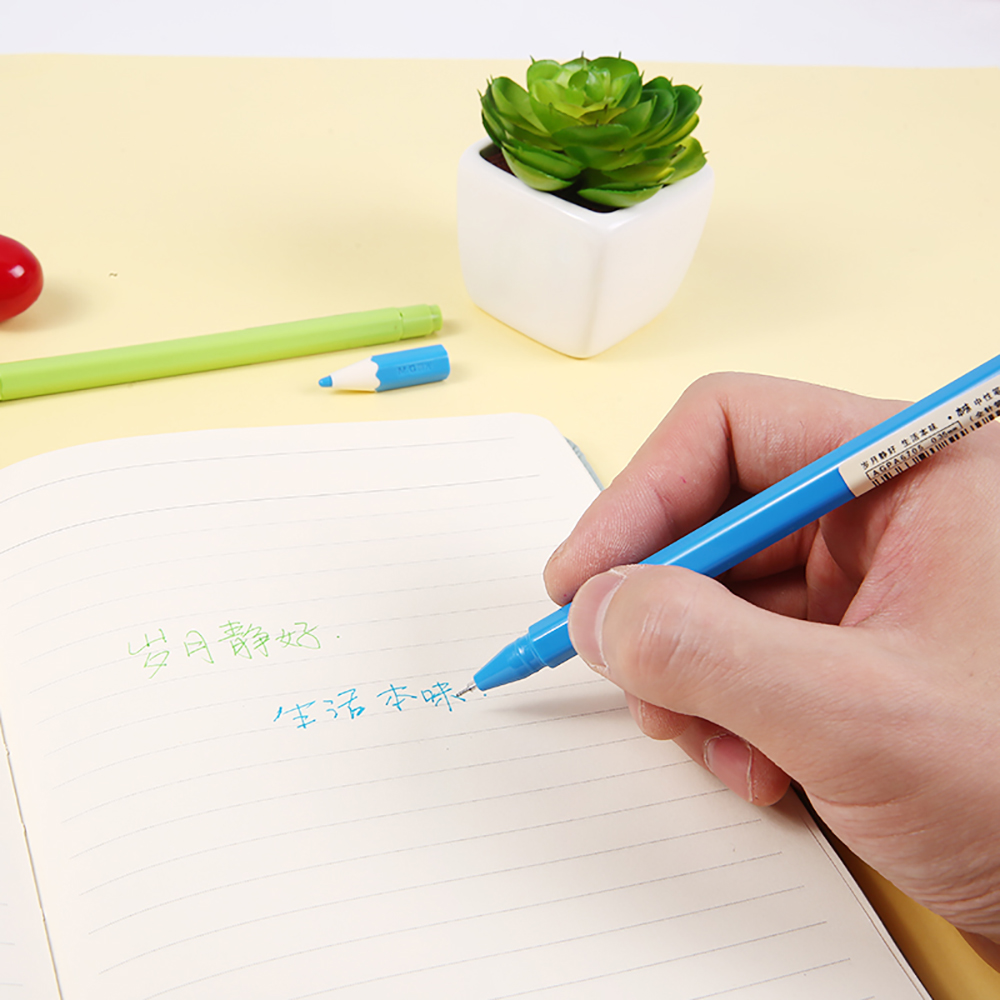 晨光(M&G)6705彩色中性笔 12色/盒 0.35mm 全针管中性笔 课堂标记笔 签字笔 彩色水笔笔 办公学习用品高清大图