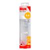 德国进口 NUK新生儿宽口径玻璃奶瓶240ml(带0-6月硅胶中圆孔奶嘴)新品纤细瓶身耐高温奶瓶 花色随机