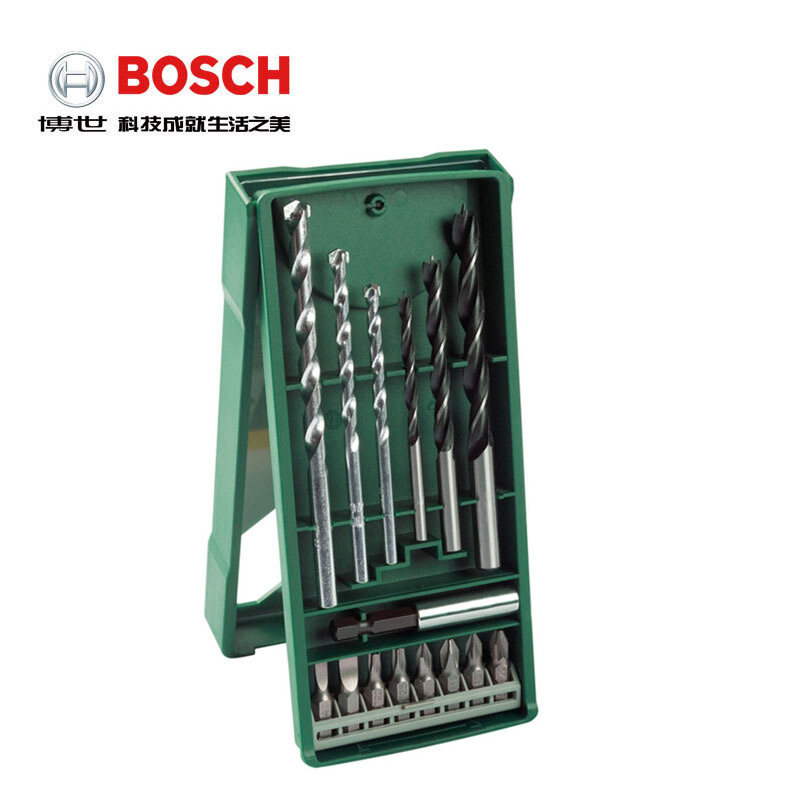 [苏宁自营]博世(BOSCH)电动工具电钻附件15支Mini钻头批头套装