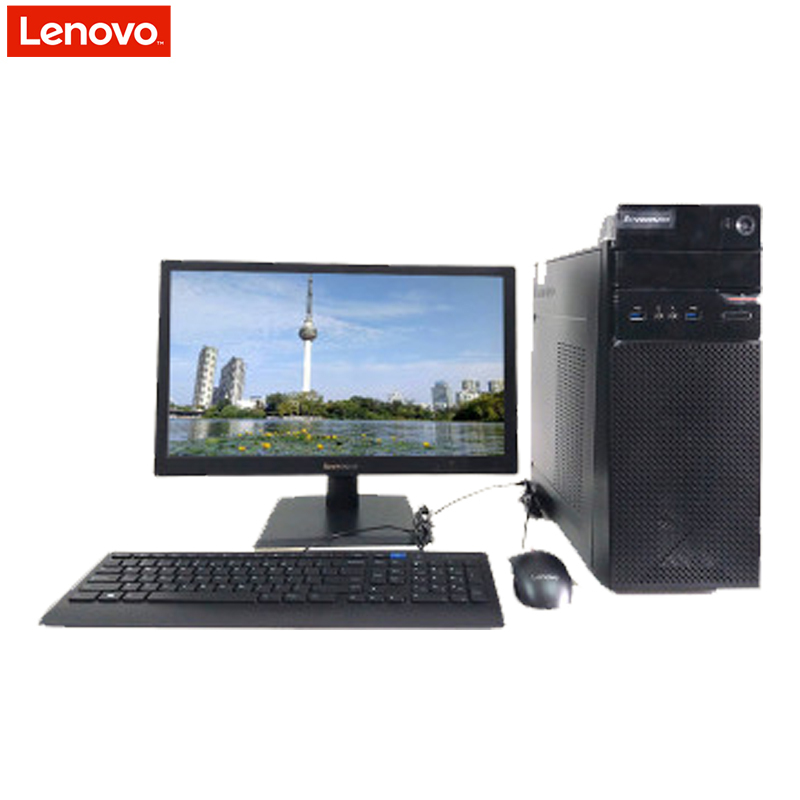 联想(Lenovo)T4900D台式 电脑19.5英寸(I3-7100 4G 500G 集显 Win10 黑色)