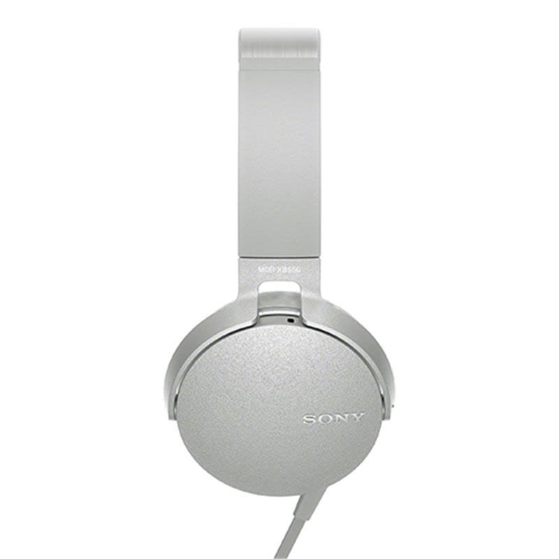 Sony/索尼 MDR-XB550AP 头戴式立体声免提通话耳机（浅灰白色）图片