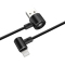倍思(Baseus) 苹果安卓数据线 USB接口 铝合金+布 二合一磁吸适用苹果三星iphone 黑色壳+黑色线