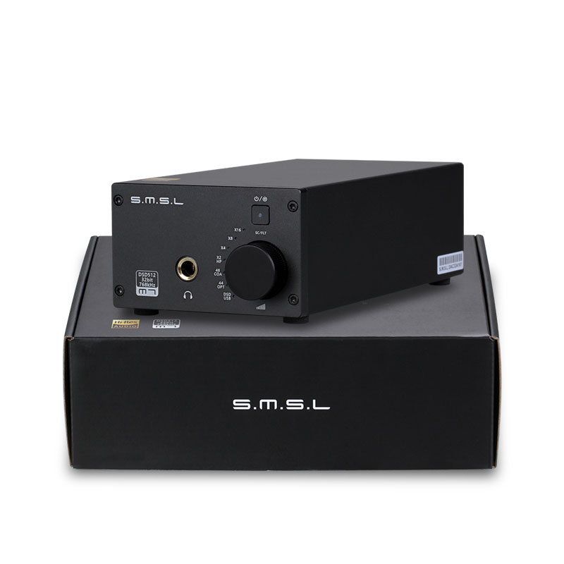 双木三林(SMSL)M7音频解码耳放一体机USB光纤同轴DAC 前级输出 黑色