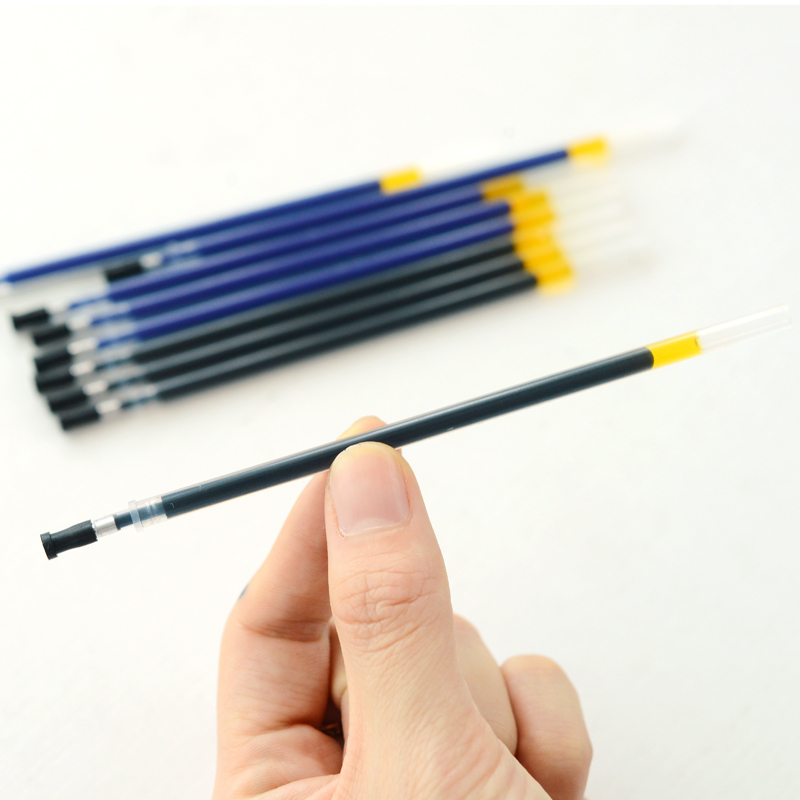 晨光文具笔芯MG6159 0.5mm办公笔芯 12支装通用中性笔替芯 水笔笔芯蓝色 10袋装