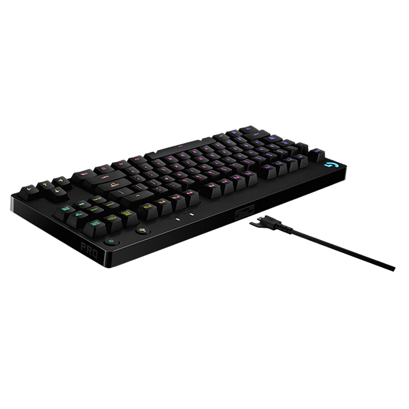 罗技(Logitech)Pro机械游戏键盘 RGB机械键盘 紧凑式机械键盘 电竞选手级机械键盘
