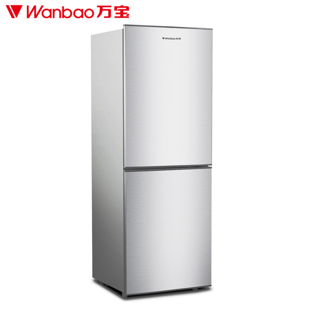万宝(Wanbao)BCD-170D 170升 双门冰箱 节能电冰箱 家用小冰箱 适合2-3口之家 直冷(银色)高清大图