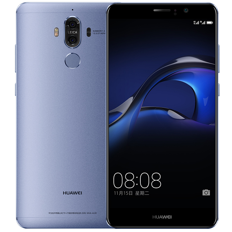 Huawei/华为 mate9(MHA-AL00)4GB+64GB 托帕蓝 移动联通电信手机