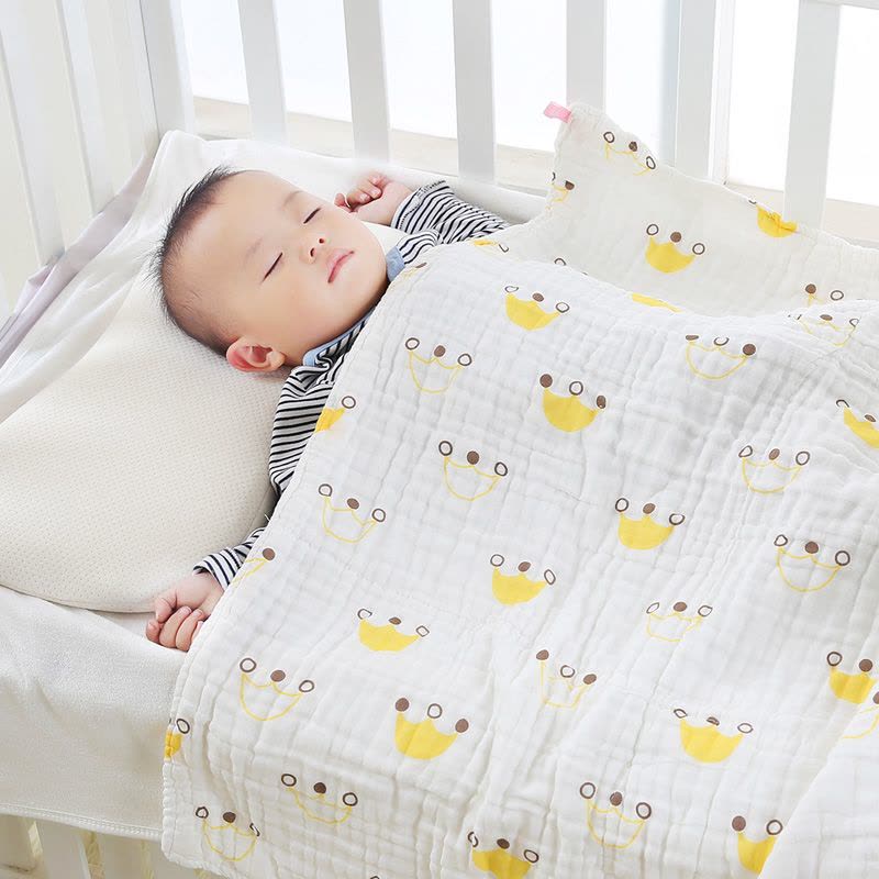 爱贝丽(I.believe) 婴儿浴巾 纯棉纱布超柔吸水多功能新生儿浴巾抱被儿童空调被图片