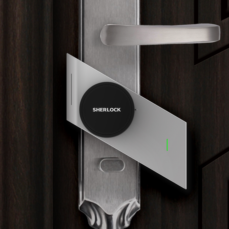 夏洛克 S1 家用智能锁防盗门电子锁 手机app遥控开门 保留原锁(R右开门)