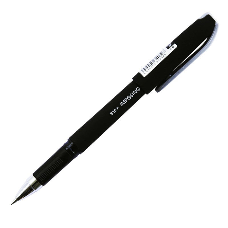 得力(deli)S30中性笔 12支/盒 0.5mm笔 商务签字笔 水笔 黑笔 碳素笔 办公用品 学生文具 笔类高清大图
