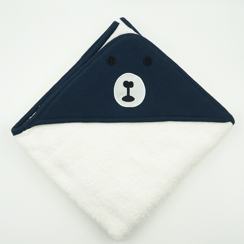 [苏宁自营]庆泽(KINGZER)婴儿三角帽抱毯 进口长绒棉 76*76cm 单条包装