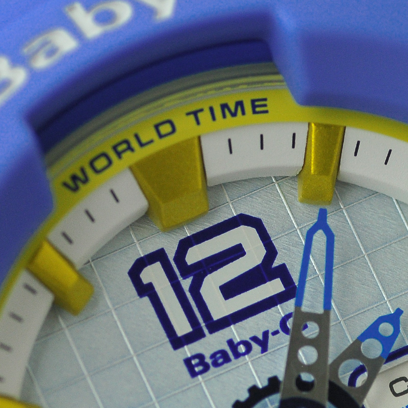 卡西欧(CASIO)手表BABY-G系列双显时尚石英防水运动女表BA-120-2B