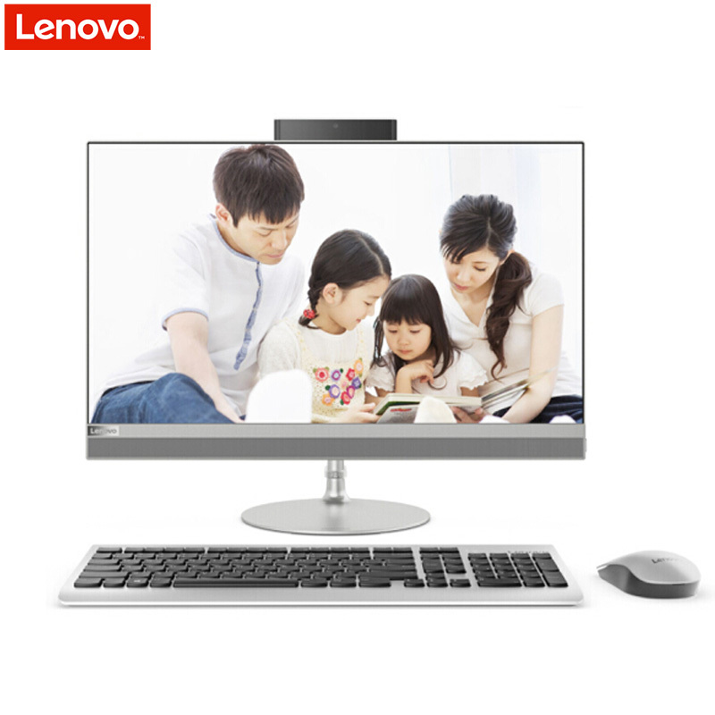 联想(lenovo)AIO520-24 23.8英寸一体机电脑(I3-6006U 4GB 1T 2G独显 无光驱 银色)
