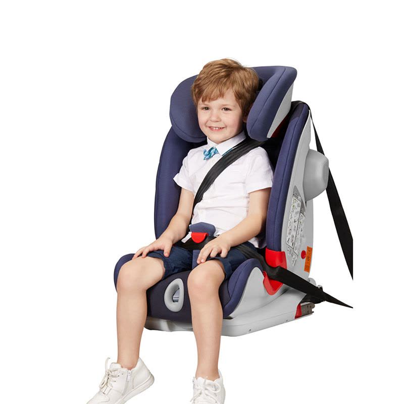 宝得适/百代适Britax汽车儿童安全座椅isofix 9个月-12岁百变骑士 皇室蓝图片