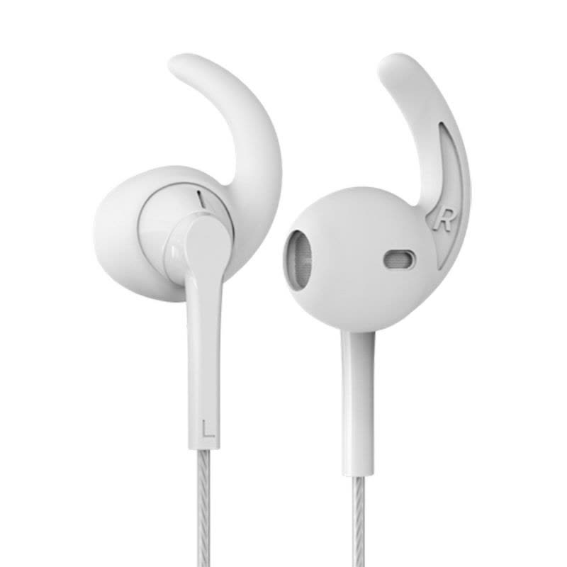 BYZ 运动耳机入耳式耳塞式跑步挂耳有线控安卓苹果手机通用 白色图片