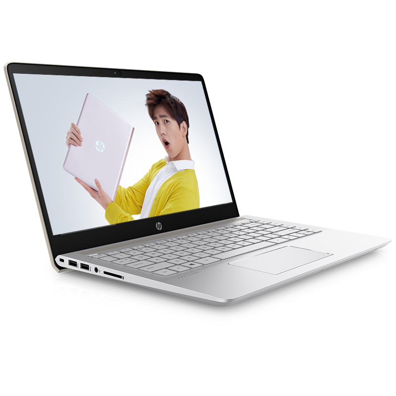 惠普(HP)Pavilion 14-bf037TX14.0笔记本电脑(i5-7200U 8G 256G SSD 金)