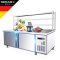 德玛仕(DEMASHI) 商用冷藏操作台 冷柜冷冻保鲜工作台 不锈钢冰箱冰柜厨房奶茶店1.2m*0.6m 双温 三层层架
