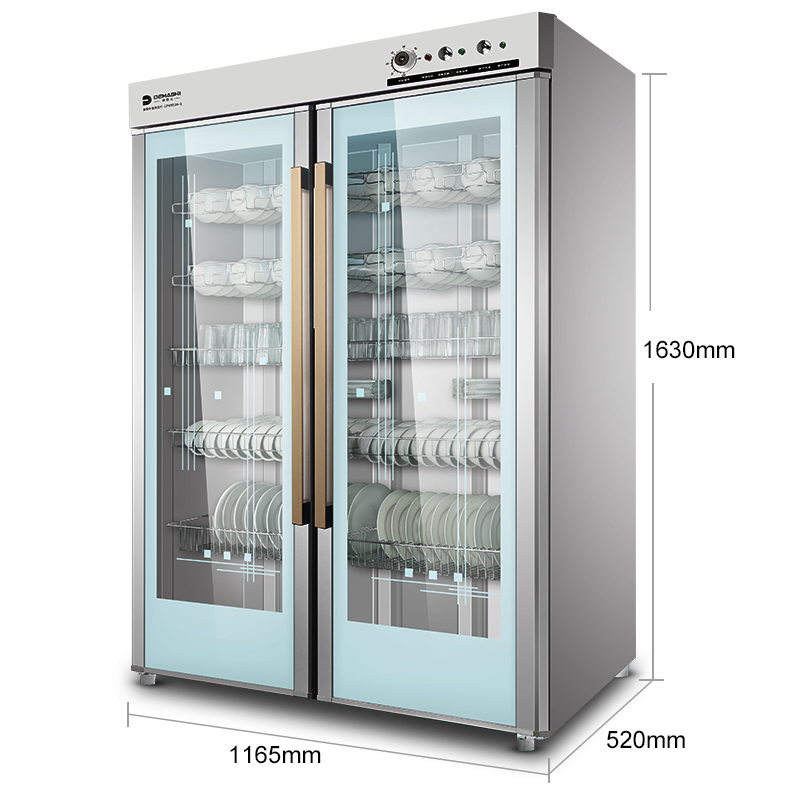 德玛仕(DEMASHI)立式消毒柜/保洁柜 GPR910A-1 697升 红外线商用双门 不锈钢 消毒碗柜商用高清大图
