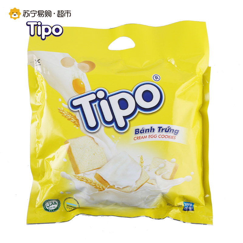 tipo友谊牌牛奶鸡蛋味面包干200g