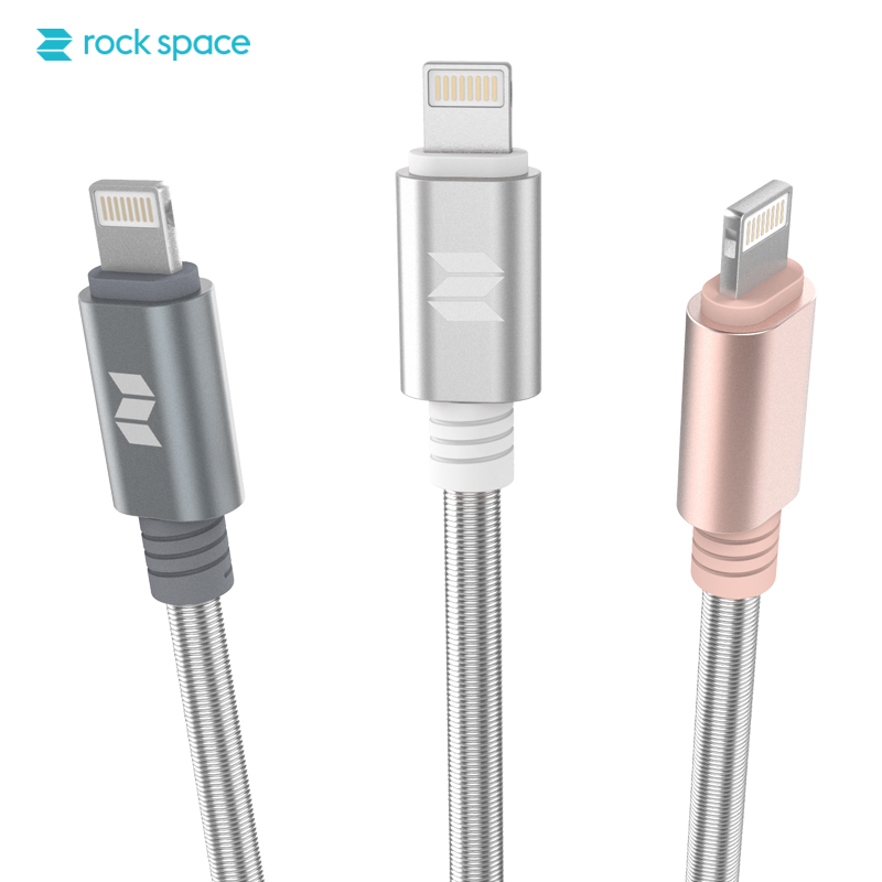 rockspace 金属弹簧苹果数据线 (Metal spring lightning cable)