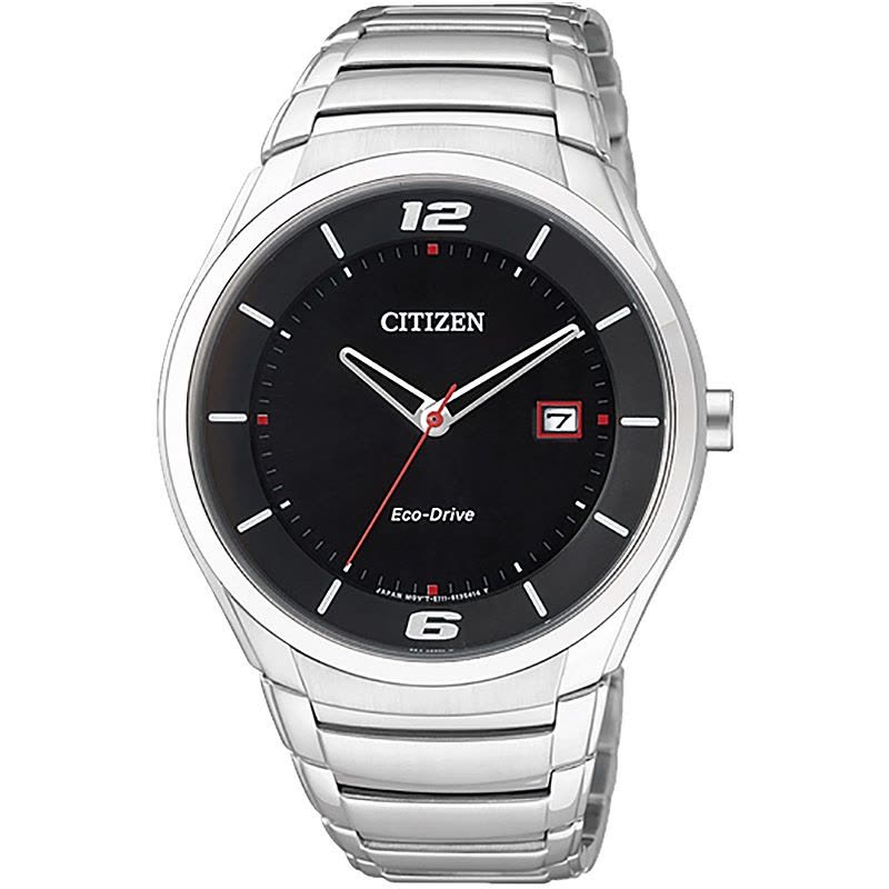 西铁城(CITIZEN)手表 光动能红色秒针钢带日期显示男表BM6951-57E图片