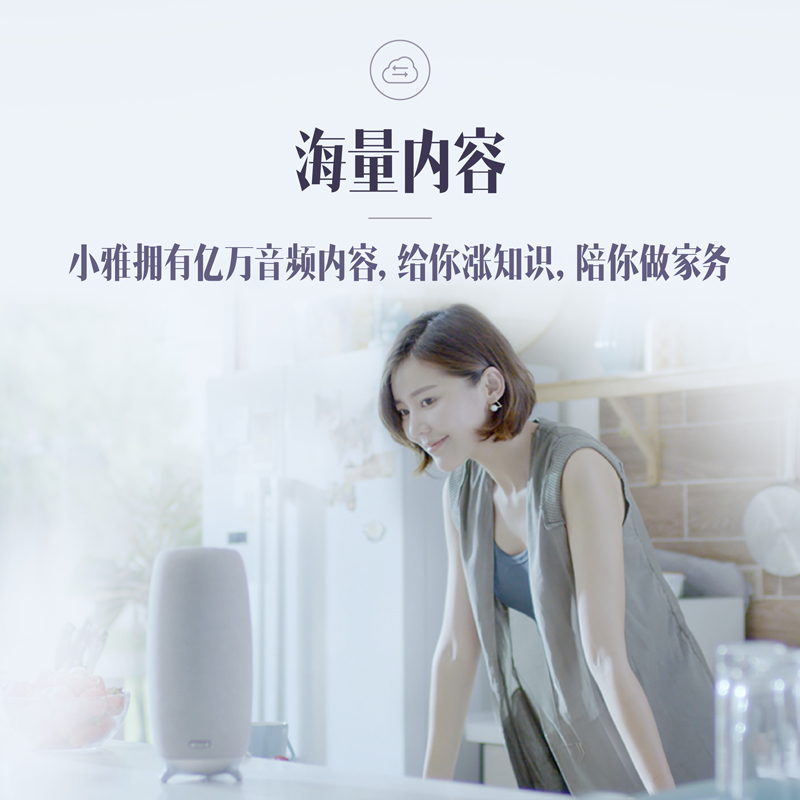 喜马拉雅好声音小雅AI智能音箱 语音操控 WIFI智能音响 多房间 音乐闹钟(灰色)高清大图